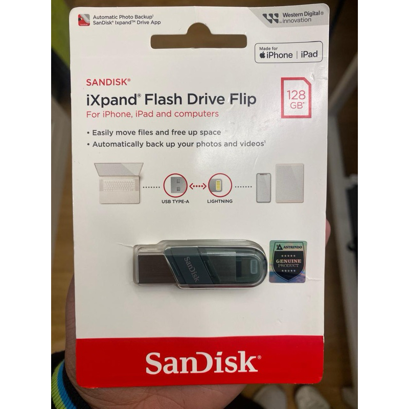 sandisk ixpand flash drive flip for iphone ipad 128 Gb