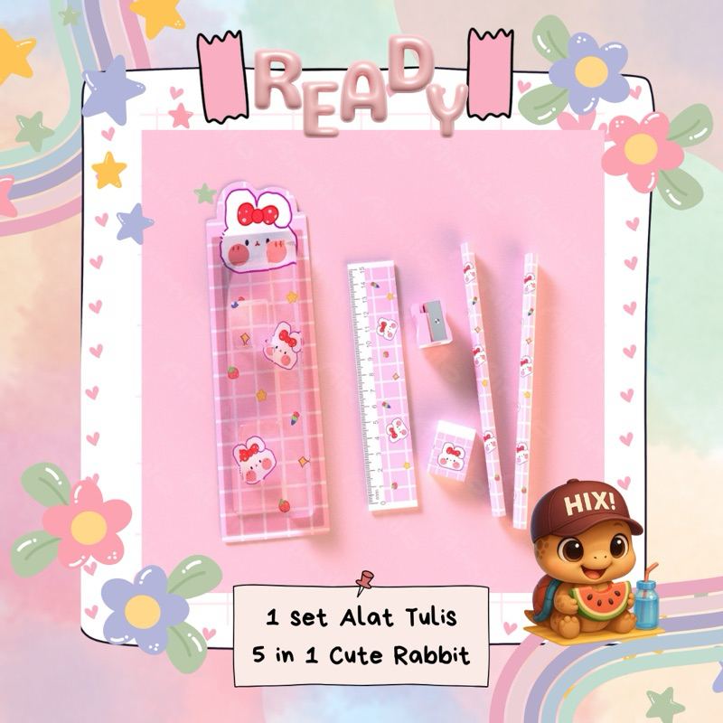 

Ready Paket 5in1 Alat Tulis Lucu Murah dan Berkualitas, souvenir ulang tahun, kado anak kecil, souvenir hadiah ulang tahun, Cocok Untuk TK/SD