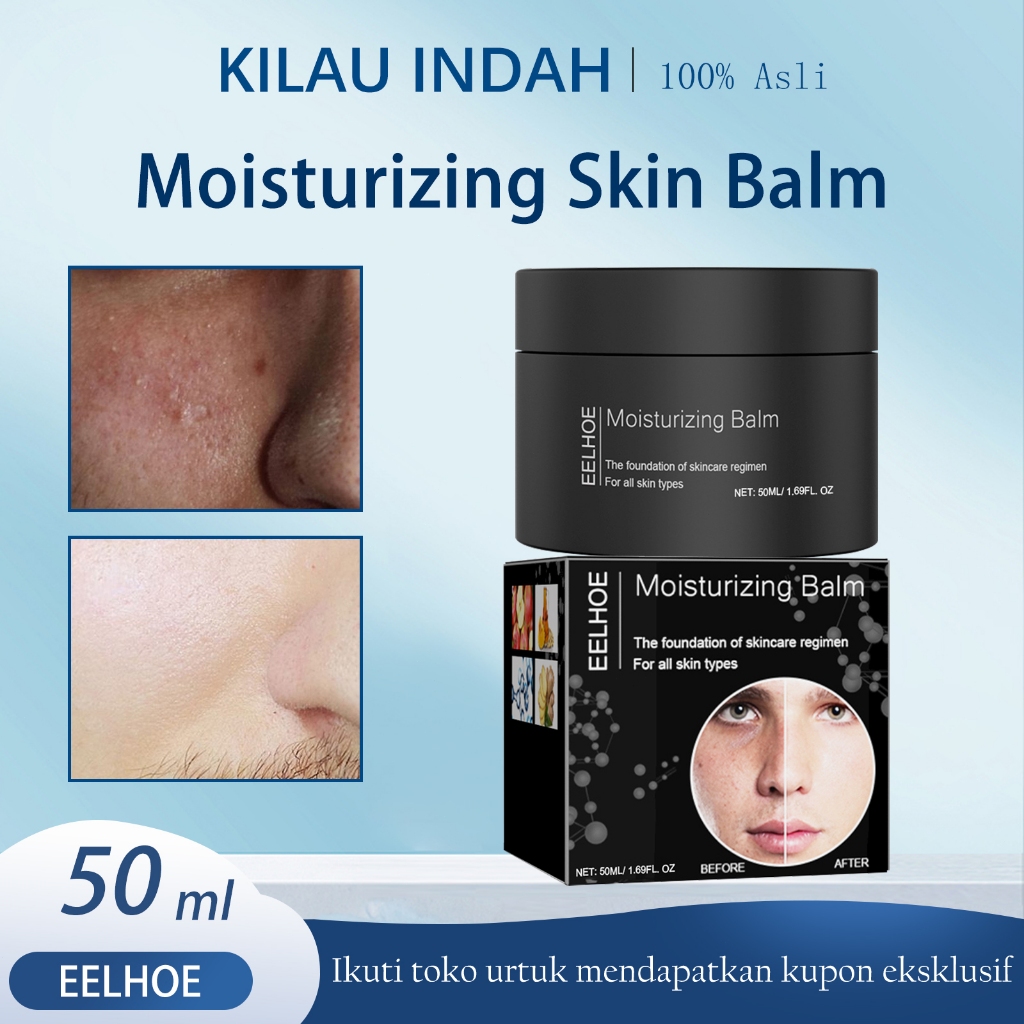 EELHOE Krim Wajah Pria 50ml - Krim Pemutih Wajah /Krim Pelembab Wajah /Pelembab Anti-Kerutan