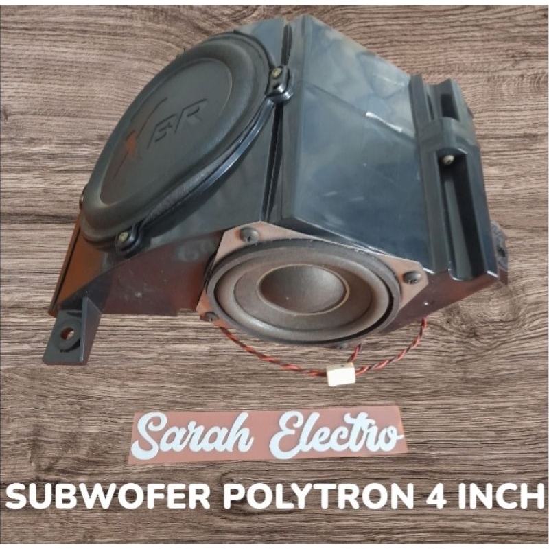 SUBWBOFER 4 INCH POLYTRON BEKAS TV NORMAL