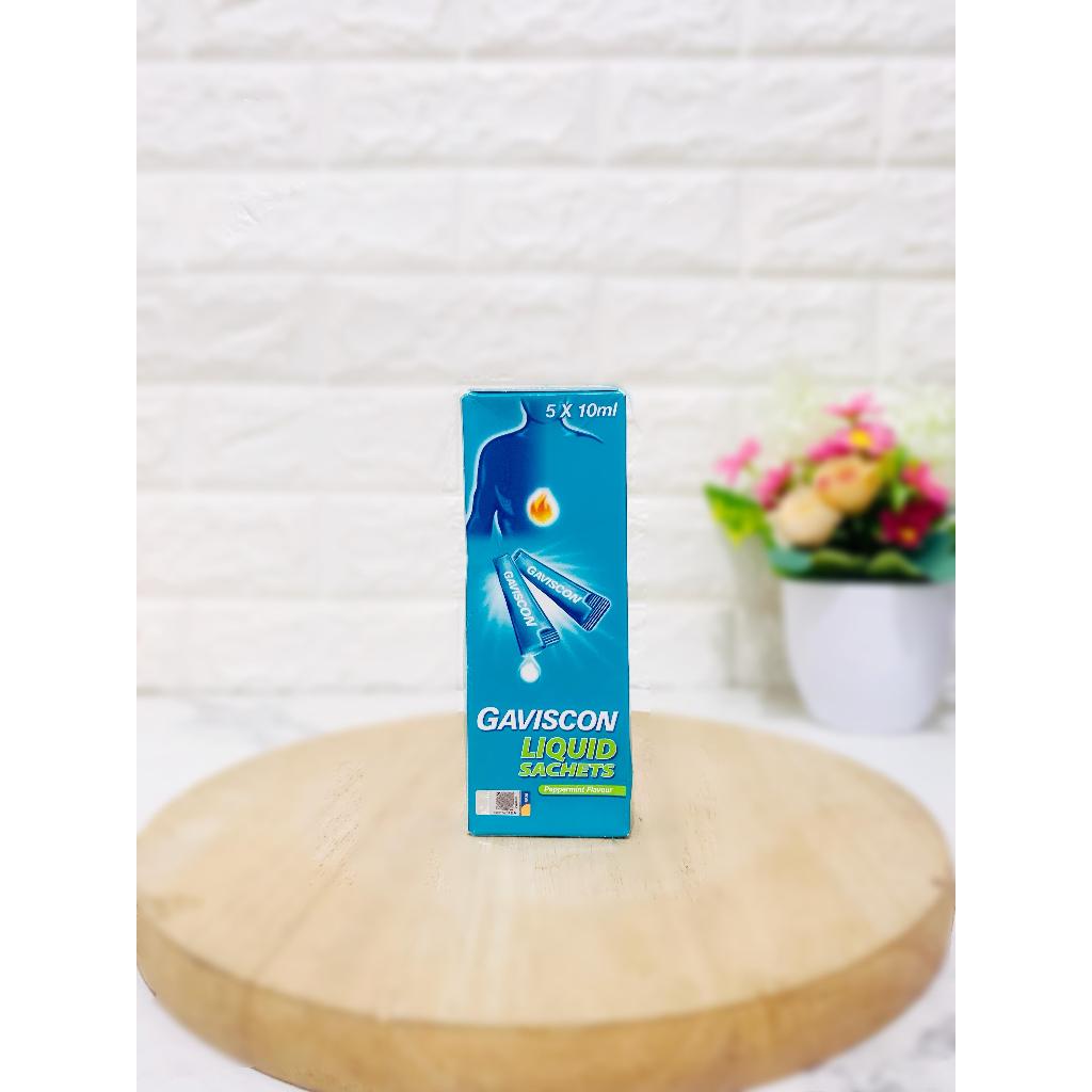 Gaviscon Liquid Sachet Peppermint Flavour 5 x 10ml