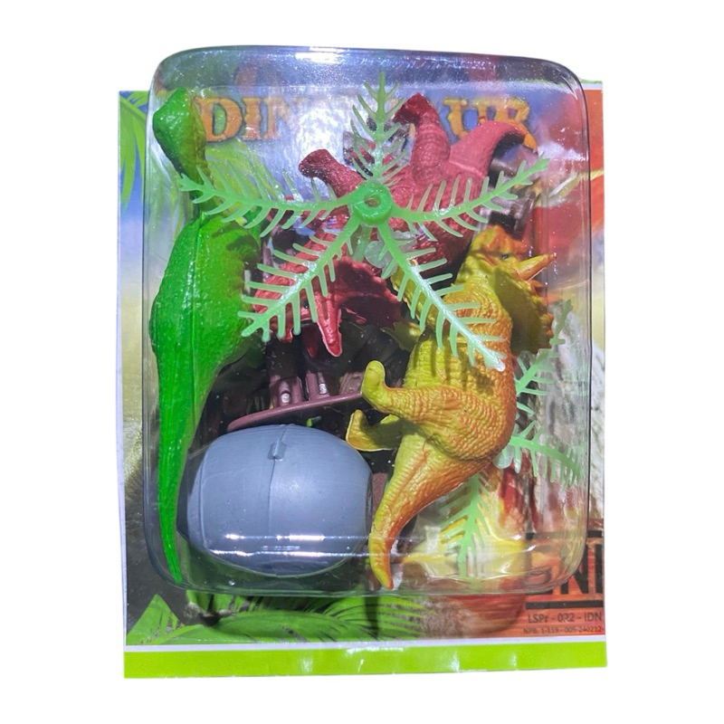 Dinosaurus Miniatur Mainan Anak Dino Trex Figure Toys Forest isi 5 pcs | Gift kado hadiah souvenir g