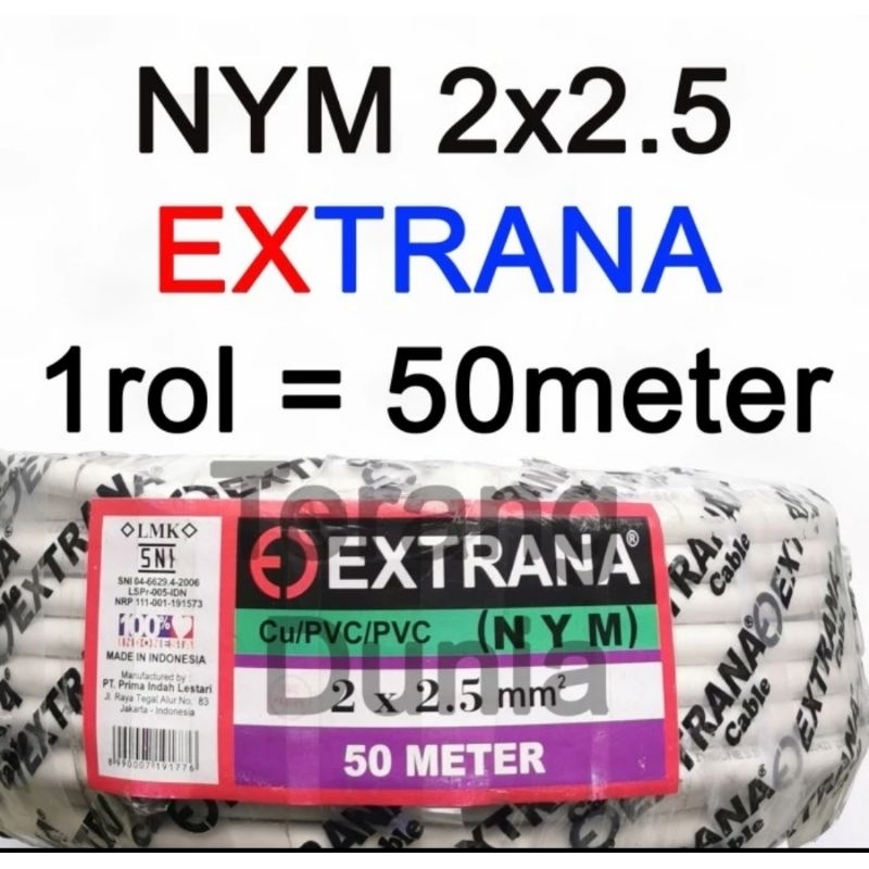 Kabel Listrik 2x2.5 Kabel NYM 2x2.5 Extrana Kabel Extrana 2x2.5 Kabel Extrana NYM 2x2.5 Extrana NYM 
