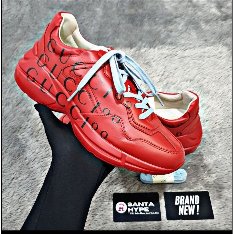 Gucci Rhyton 100th Anniversary Red Sneakers