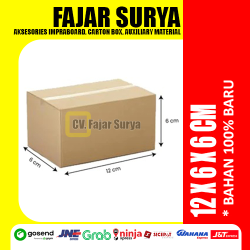 

Karton Box Murah Berkualitas Bekasi (12x6x6cm) Bahan Baru 100%