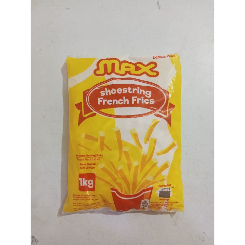 

Max kentang shostring 1kg/ French fries kentang goreng