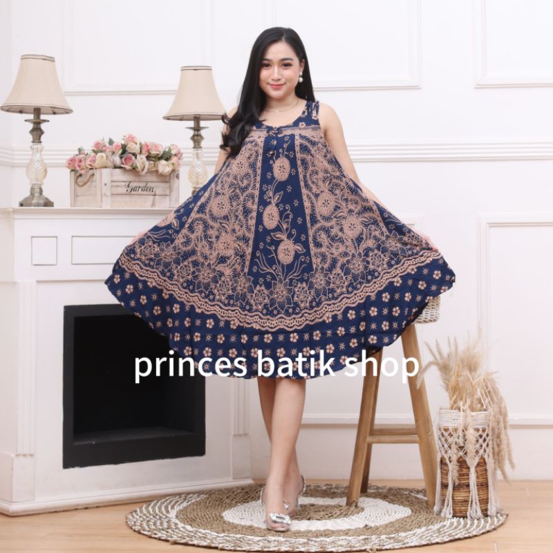 Daster yukensi payung motif cabut tanpa lengan