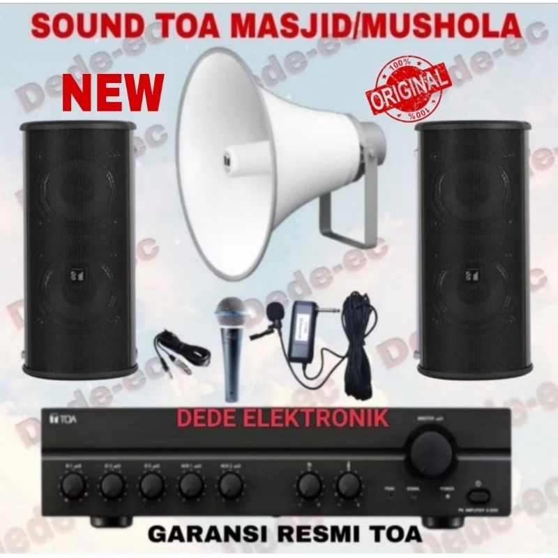 Paket Speaker Toa Untuk Mushola/Masjid Full Toa Indoor Outdoor Speaker Toa Original