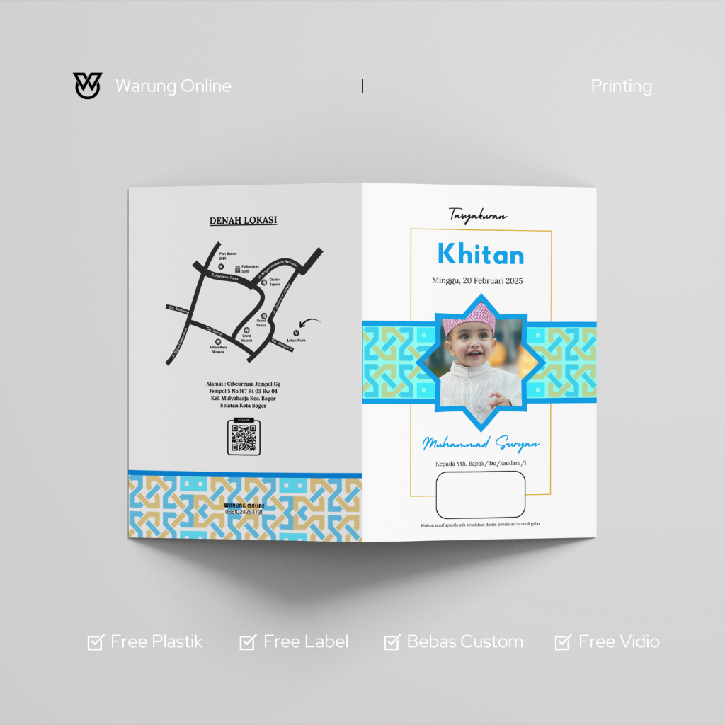 Undangan Khitan Tema Islamic 5