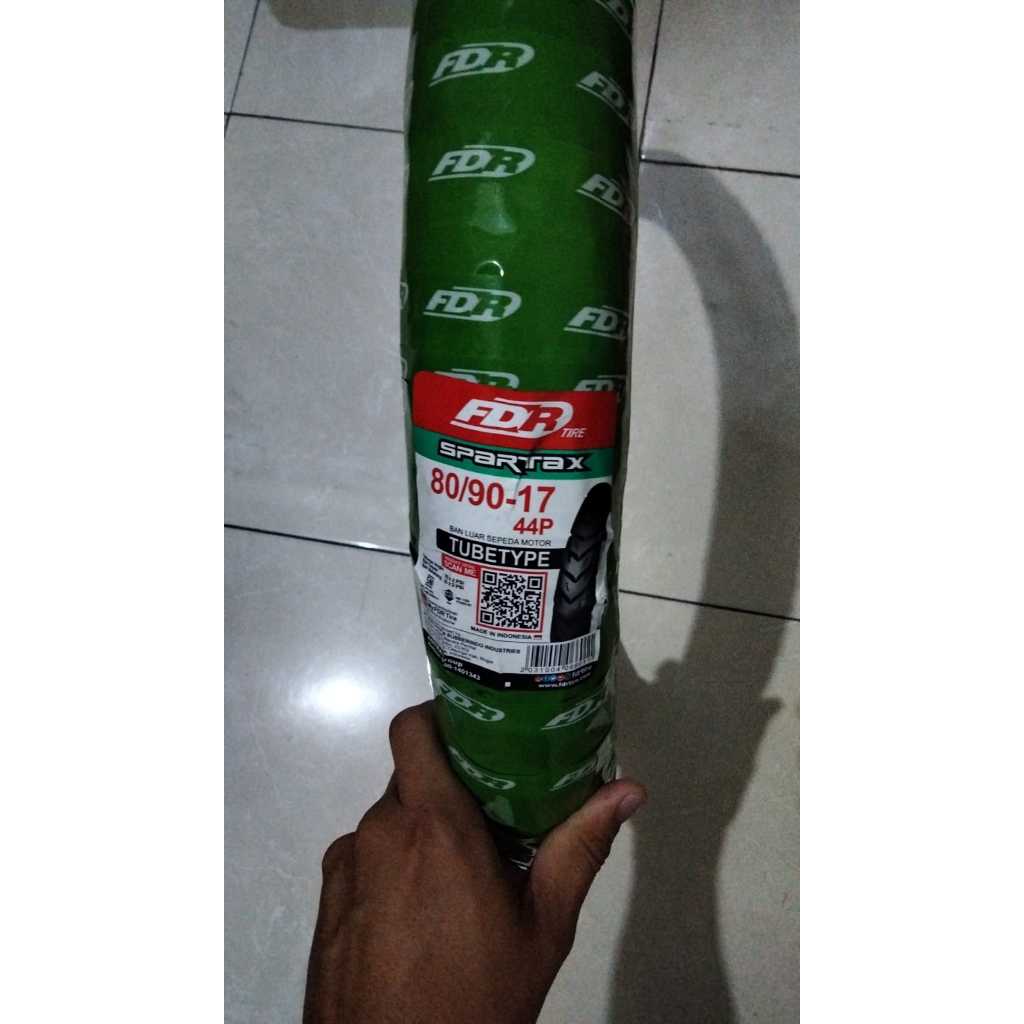 BAN LUAR FDR 80/90-17 SPARTAX TUBETYPE
