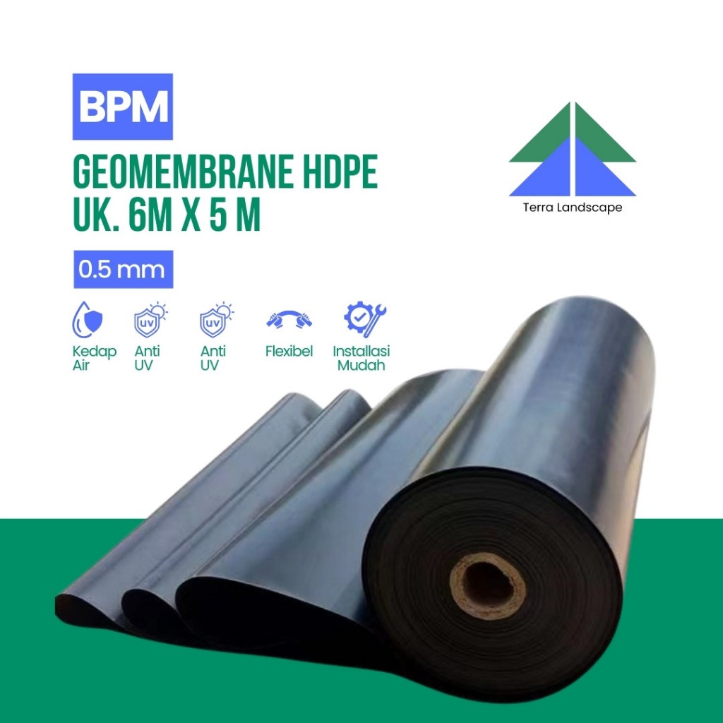 Alas Tambak Geomembrane BPM HDPE 0.5mm meteran