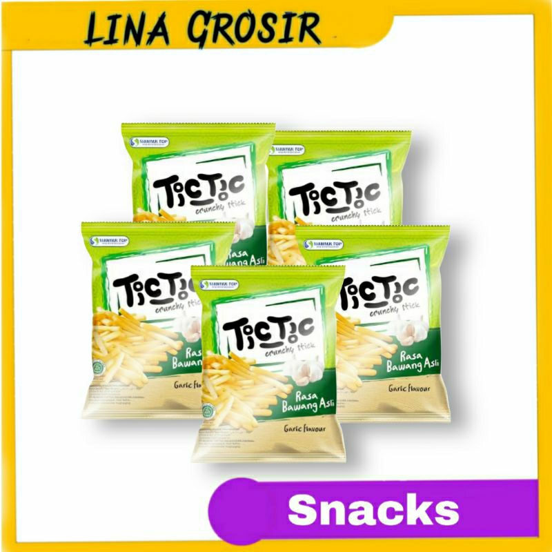 

Tic-Tic Crunchy Stick Rasa Bawang 20gr @10pcs