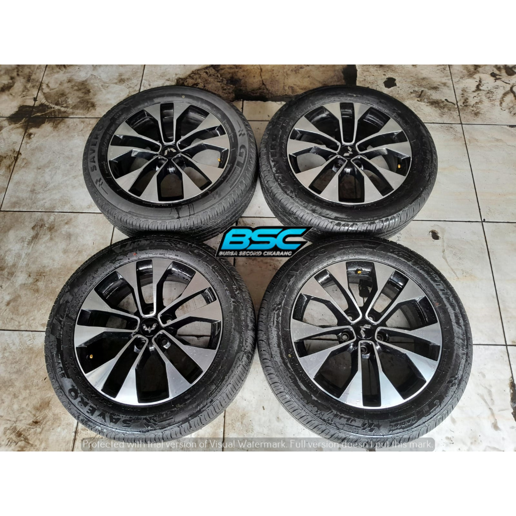Velg Mobil Second R17 Copotan Ori Wuling Almaz Pcd 5x114 Ban 215/60 Ring 17 Bisa Buat Cortez Pelek R