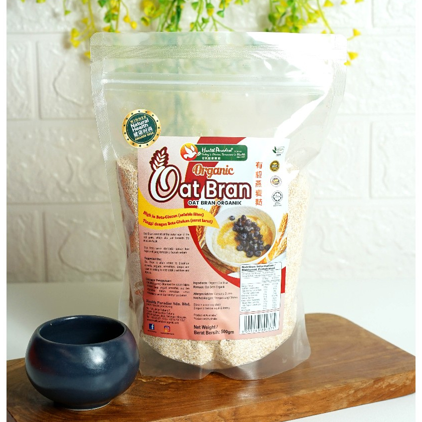 

Health Paradise Organic Oat Bran 500g
