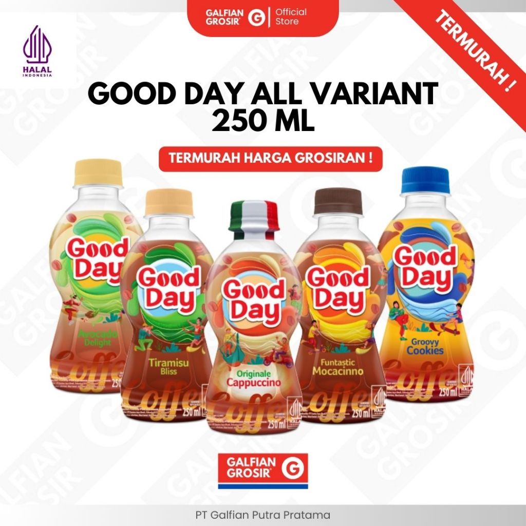 

( TERMURAH ) GOOD DAY ALL VARIANT READY TO DRINK ( 1 X 250 ML)