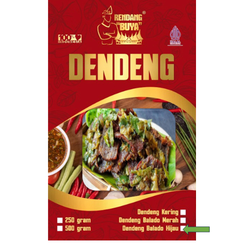 

Rendang Buya - [New Produk] Dendeng Balado Hijau 250gr Langsung Santap Praktis Asli Padang