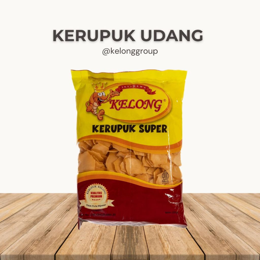 

Kerupuk Udang Super Kelong 250gr/400gr – Cocok untuk Nasi Goreng, Soto, Mie Ayam, Bakso, Pecel, Lontong Sayur, Hidangan Rumahan & Restoran
