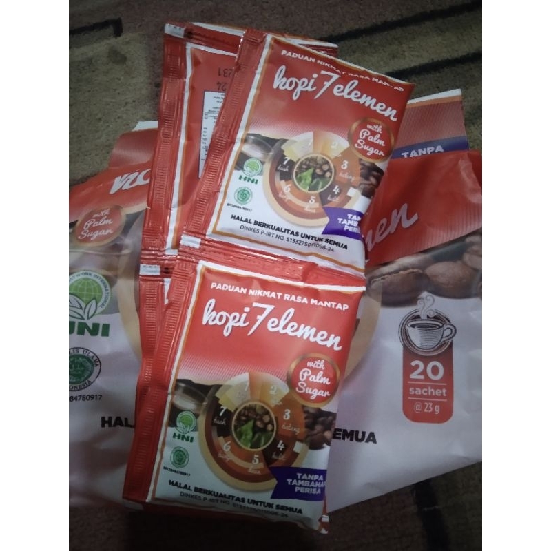 

Kopi 7 Elemen (Rencengan 5 sachet) HNI