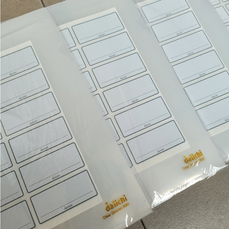 

Map L Daiichi A4 / Clear Sleeve Daichi 9001 Bening Plastik - 1 pack isi 12 pcs