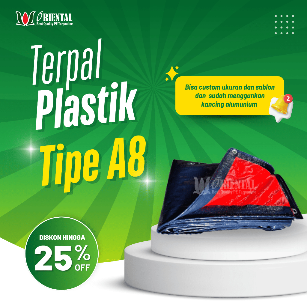 TERPAL PLASTIK A8 6X12