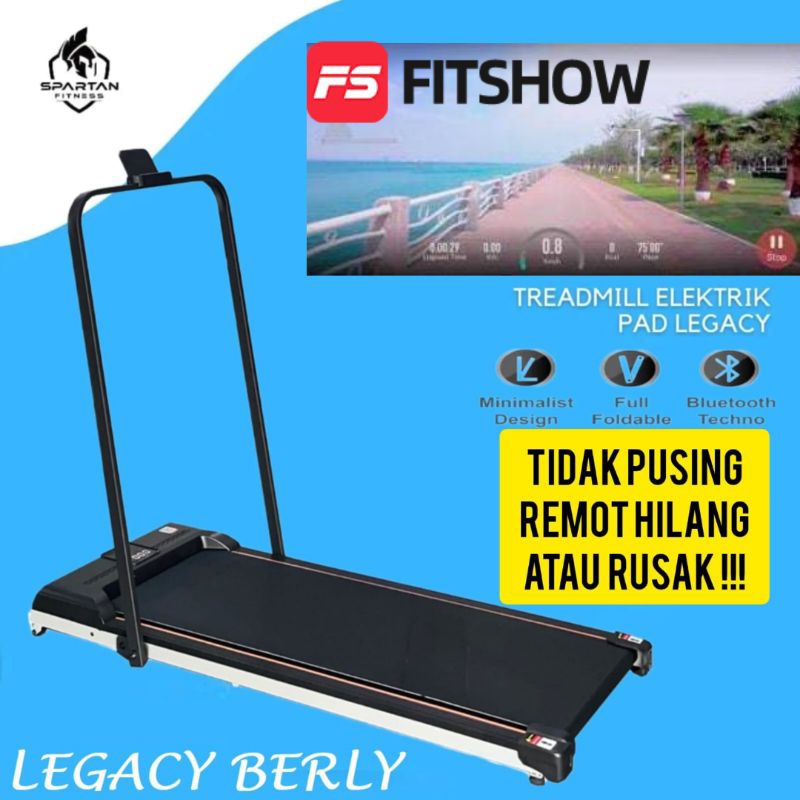 Treadmill Elektrik Legacy Fitnes Electric alat fitnes Pad