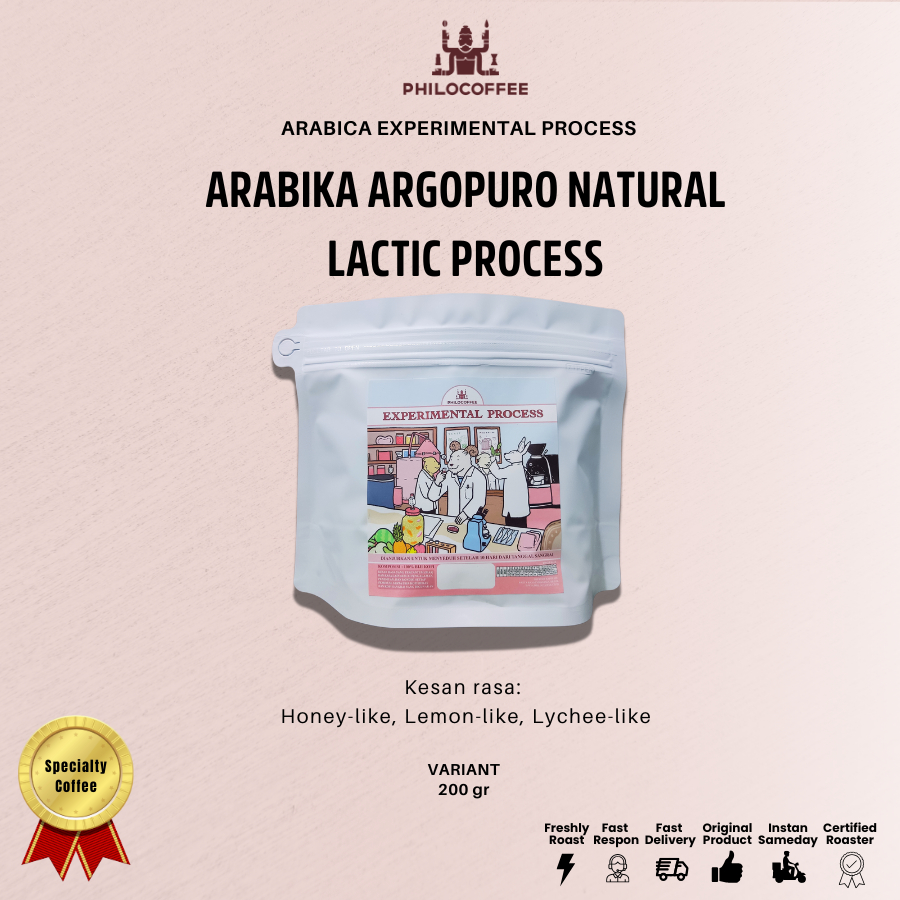 

Biji Kopi Arabika Argopuro Natural Lactic Process 200gr