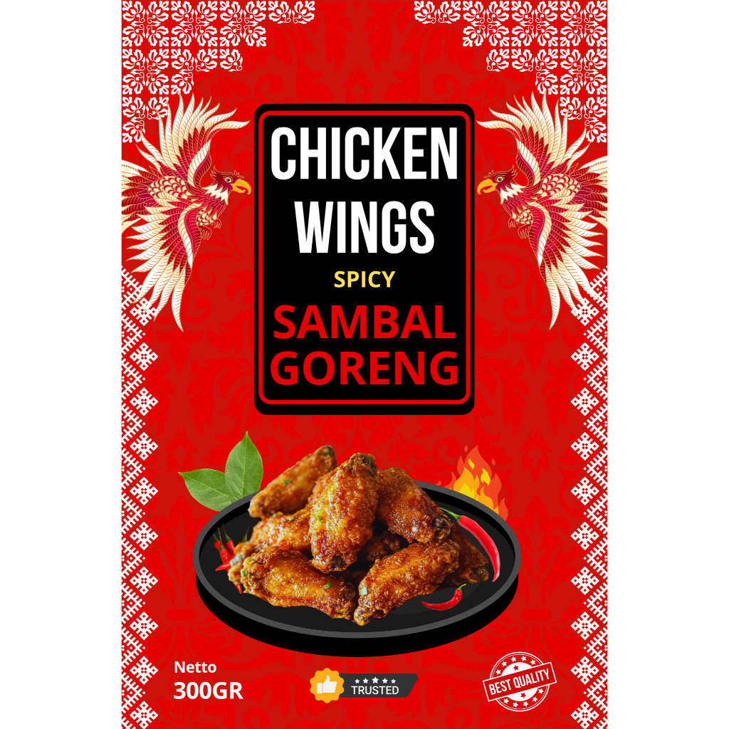 

SAMBAL GORENG Chicken Wings [Netto: 300gr] - Indowings