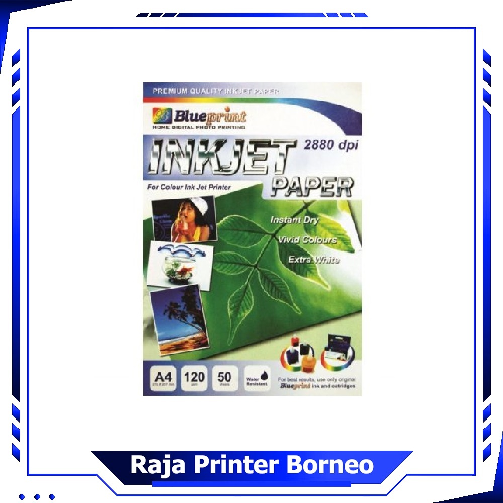 

Kertas Inkjet BluePrint 120 Gram 50 Lembar A4 Inkjet Paper Daun