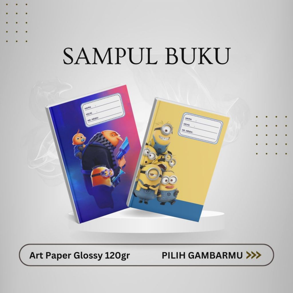 

Sampul Buku Tulis Sekolah Karakter Minions