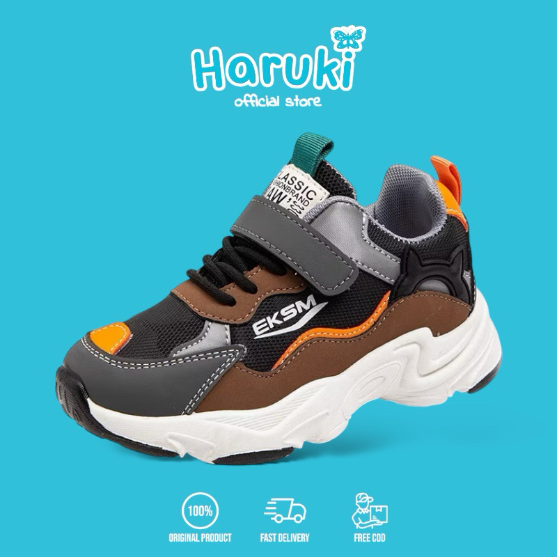 HARUKI Riou Sepatu Sneakers Anak Perempuan Anak Laki Laki