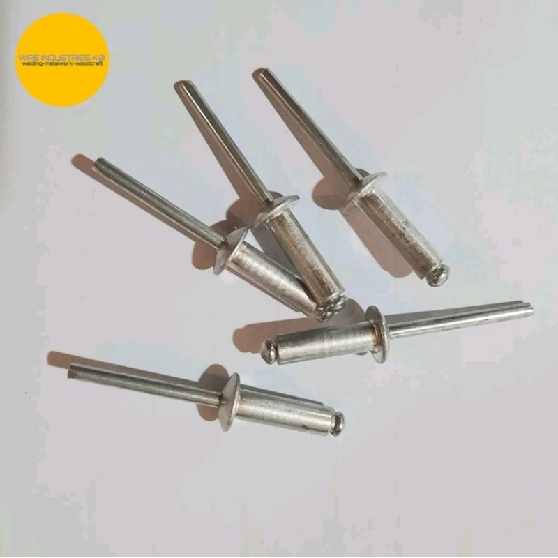 Paku rivet blind rivet Besar 6,4mm Aluminium