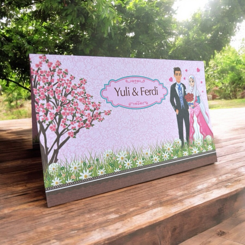 Blangko Undangan Kosong Pernikahan Erba  BLANKO UNDANGAN  MURAH Simple 88194