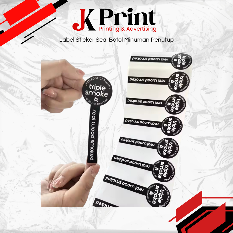 

JELAJAH KARYA - Label Sticker Seal Botol Minuman Penutup Botol Madu Toples Kue Segel Serbaguna