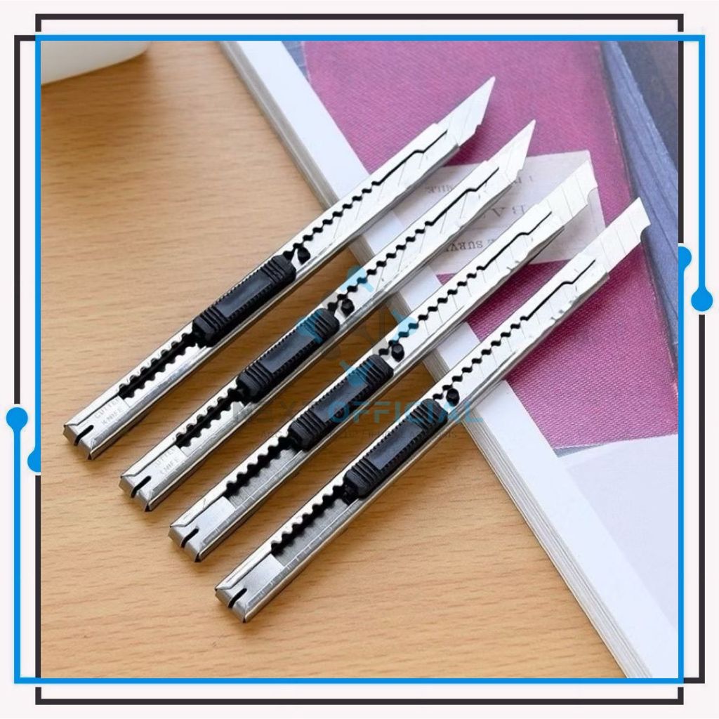 

Pisau Cutter Mini Stainless Serbaguna Pemotong Kertas Multifungsi