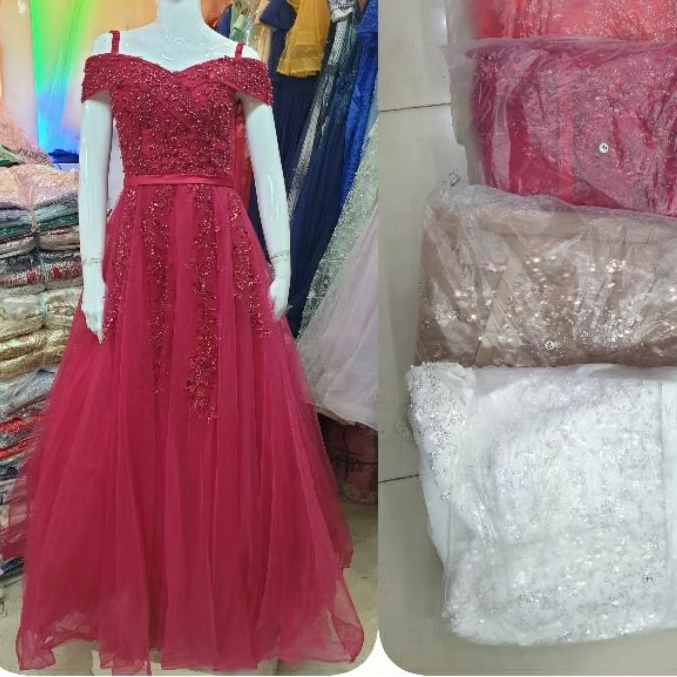 GAUN SABRINA MEKAR MUTIARA