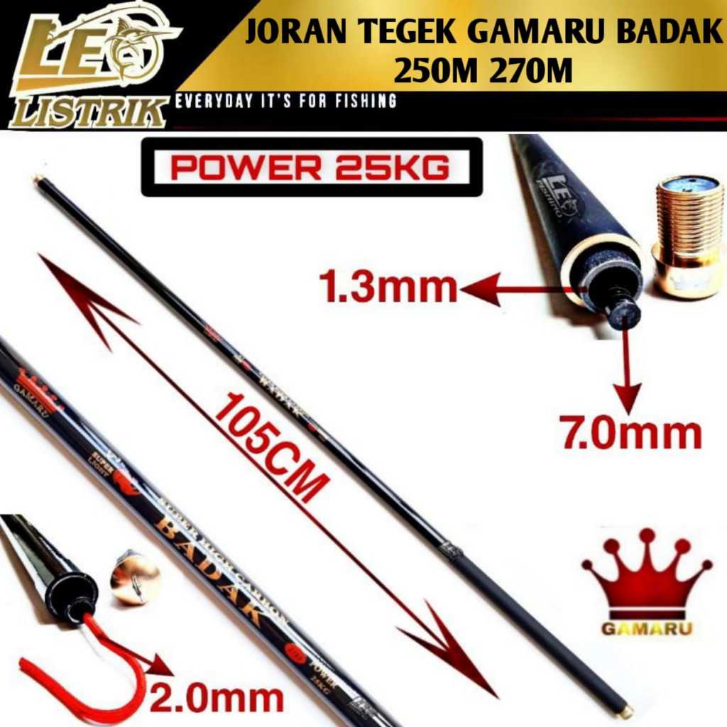 JORAN TEGEK GAMARU BADAK V2 (250CM 20KG) (270CM 25KG) ACTION HARD ORIGINAL JORAN TEGEK TERLARIS