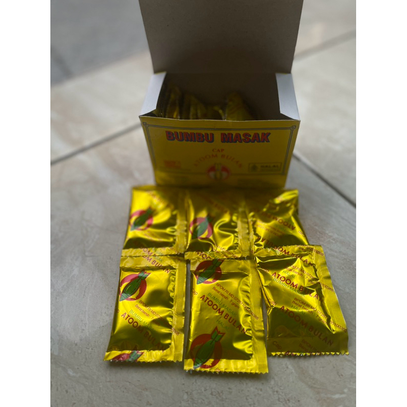 

Bumbu penyedap rasa ATOOM BULAN 1pcs kecil 7gram - RAHASIA LEZAT SNACK PEDAS GURIH