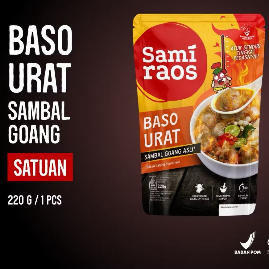 

SAMI RAOS - Baso urat sambal goang AGH Frozen Food