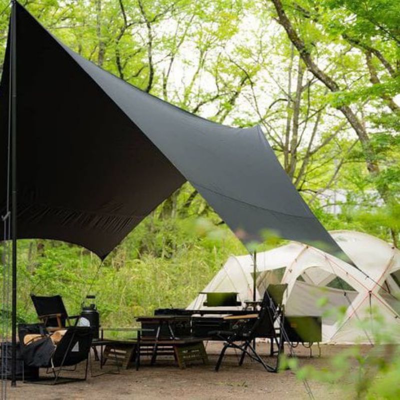 Flysheet hitam 4,5x6 mtr