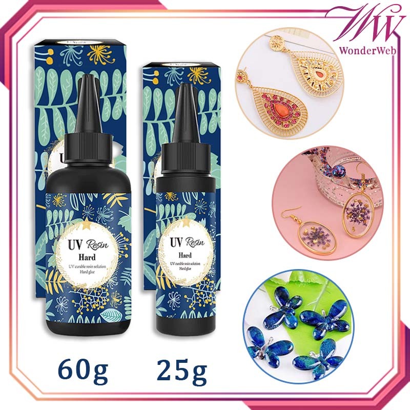

25/60g Resin UV Hard Resin UV Bening DIY Resin Clear UV Resin Hard Resin Ultraviolet Untuk Craft DIY