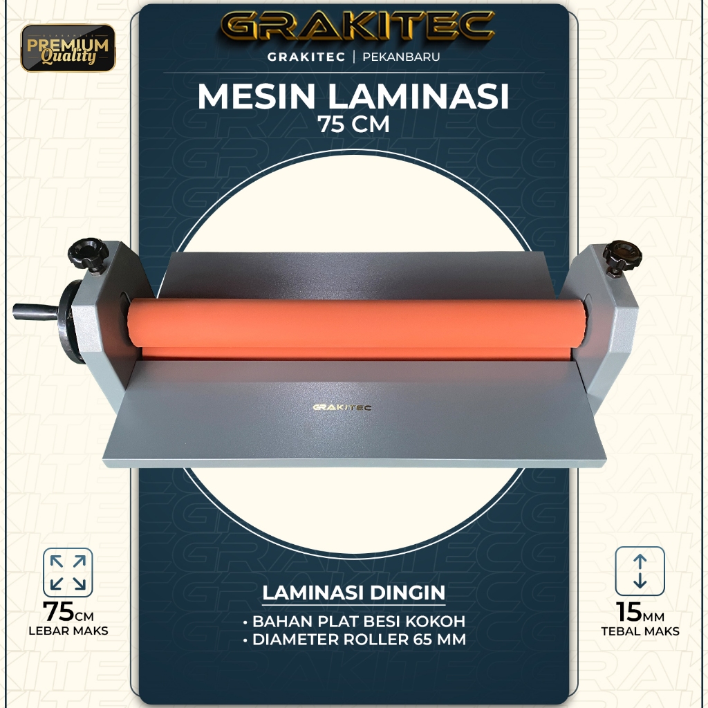 

MESIN LAMINATING DINGIN 650 MM / 750 MM / LAMINASI DINGIN 650 MM / 750 MM