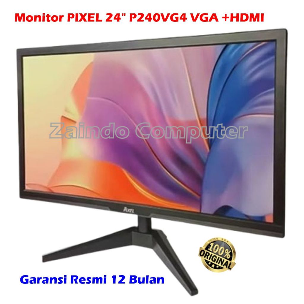 MONITOR 24” INCI PIXEL P240VG4 MONITOR LED PIXEL 24" P240VG4 VGA HDMI 1080P 75HZ, MONITOR LED PX PIX