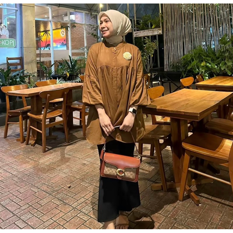 SERENA BLOUSE POLOS REMPEL ATASAN WANITA RAYON TWILL