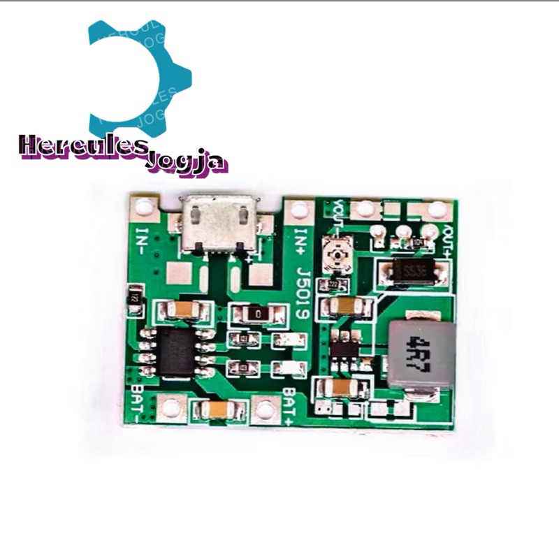 Modul Charger 3.7V to 5V 9V Lithium Baterai & Booster