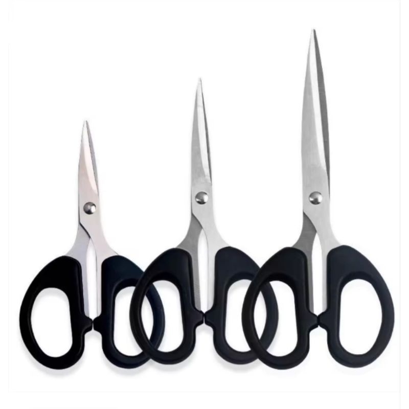 

Gunting Kertas Scissors Paper Plastik Size S - M - L Stainless Stell Tajam - Gunting Anak