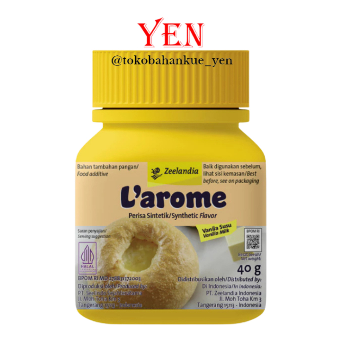 

Zeelandia L'Arome Larome Vanilla Milk Powder 40gr