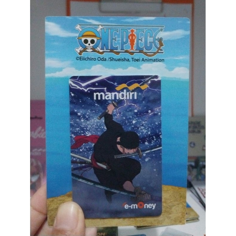 kartu emoney mandiri × One Piece like e toll ori termurah