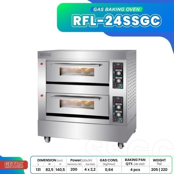 GETRA Gas Baking Oven RFL-24SSGC / RFL 24SSGC / RFL 24 SSGC