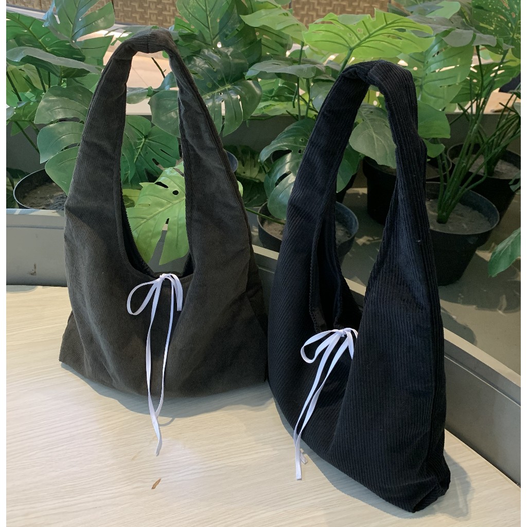 HOBO DARK BAG | CORDUROY HOBO BAG | SHOULDER BAG TAS BAHU WANITA KEKINIAN