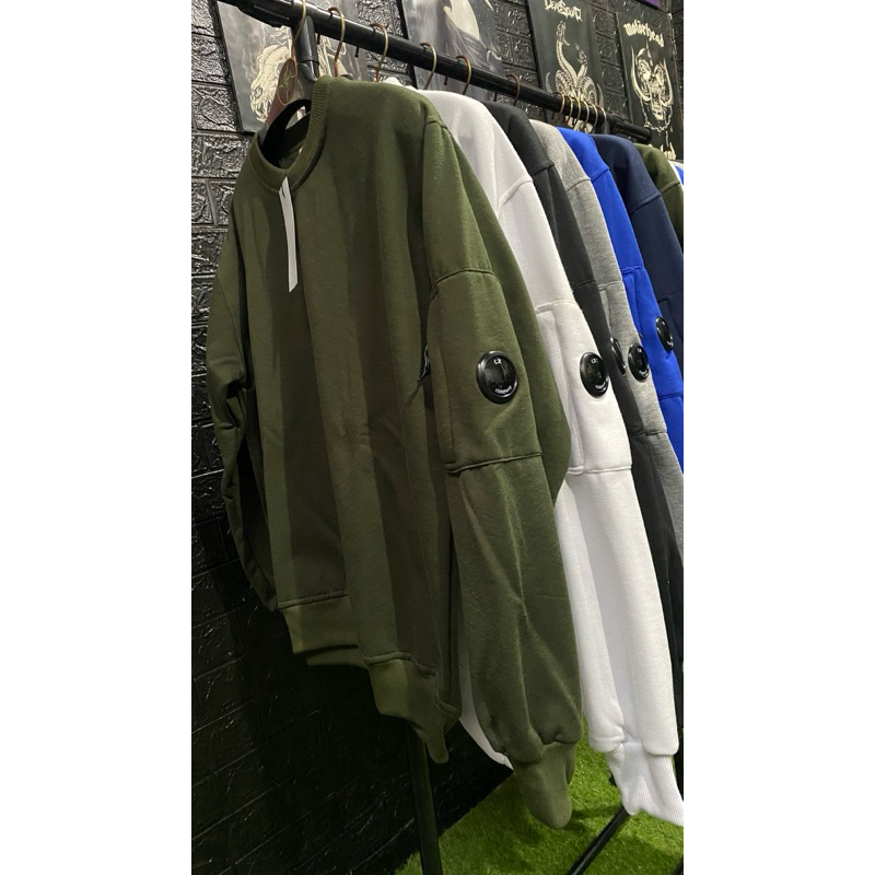 CREWNECK CP COMPANY HIJAU ARMY PE